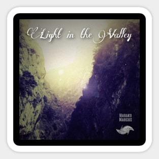 Light in the Valley Album Cover Art Minimalist Square Designs Marako + Marcus The Anjo Project Band Sticker